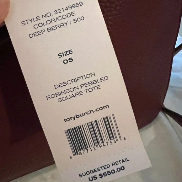 Tory Burch Robinson Pebbled Leather Tote (Satchel) - Picture 6 of 6